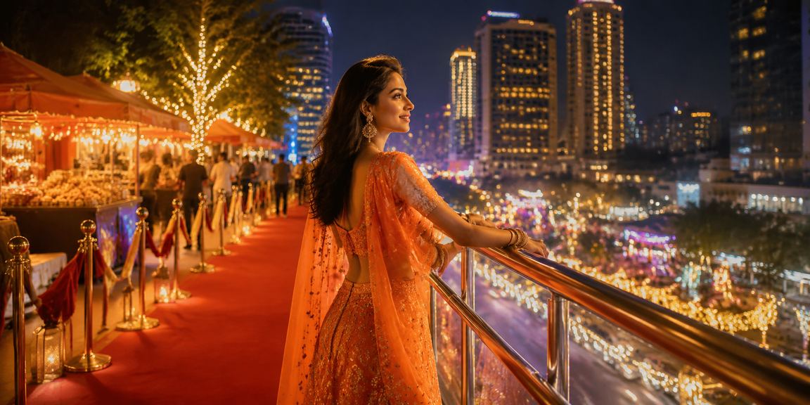 Bangalore MG Road night market showing casino bonuses and VIP opportunities